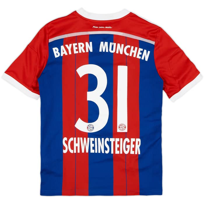 2014-15 Bayern Munich Home Shirt Schweinsteiger #31 - 7/10 - (L.Boys)