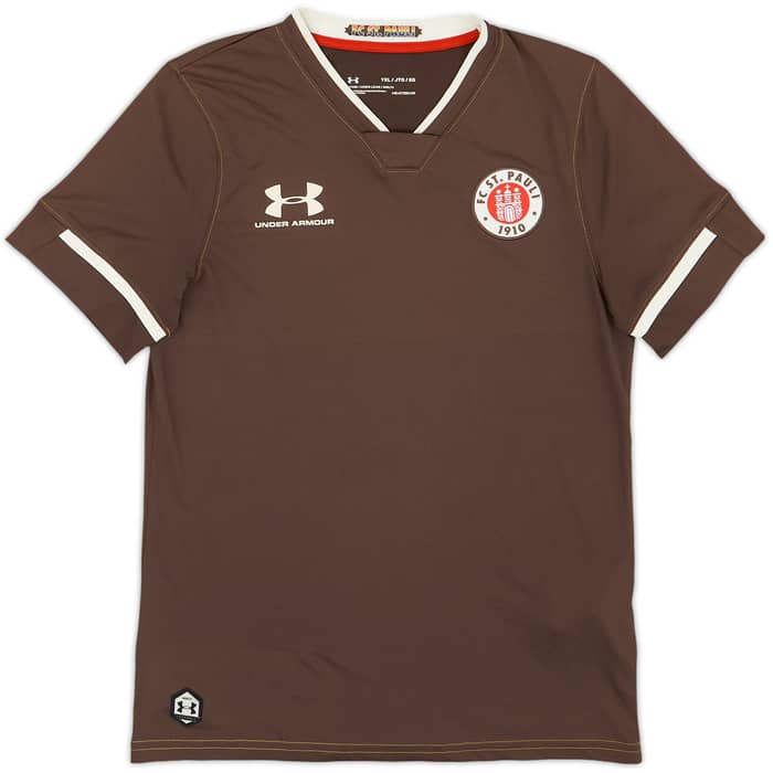 2020-21 St Pauli Home Shirt FCSP #4 - 9/10 - (XL.Boys)
