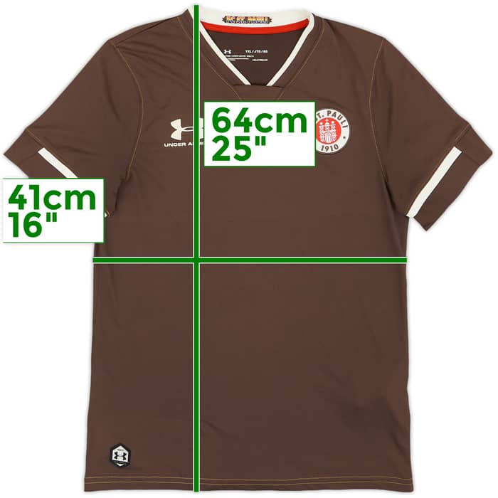 2020-21 St Pauli Home Shirt FCSP #4 - 9/10 - (XL.Boys)