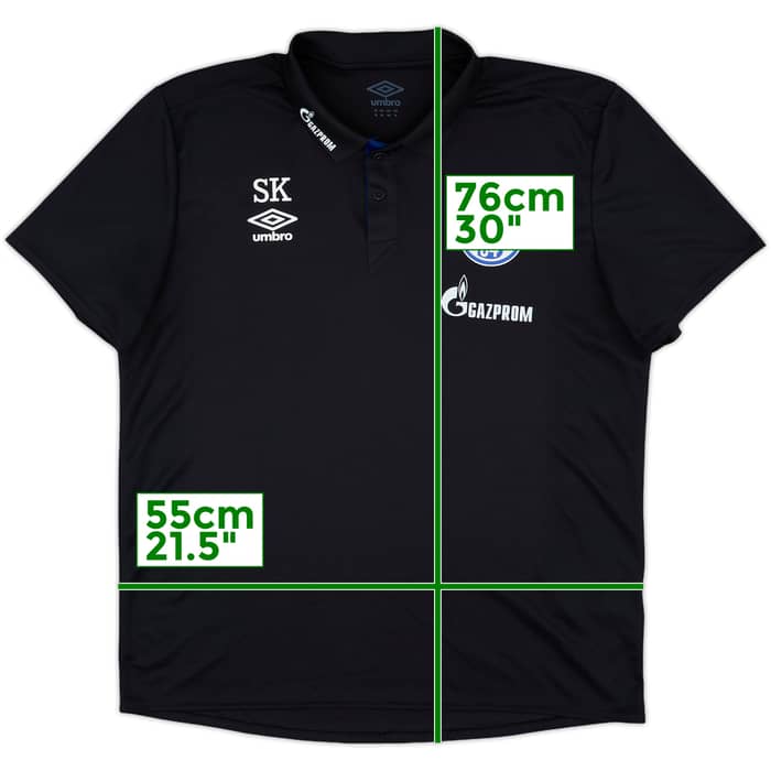 2018-19 Schalke Staff Issue Umbro Polo Shirt SK - 9/10 - (XL)