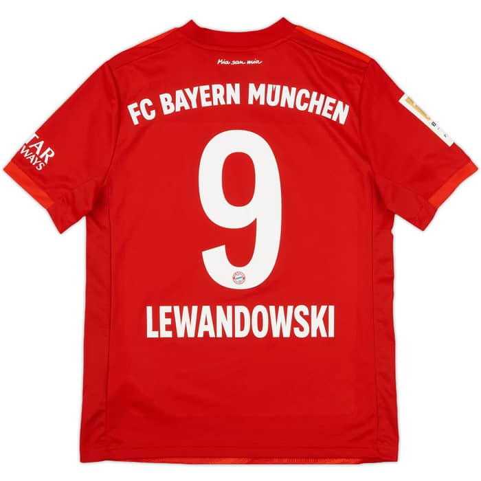2019-20 Bayern Munich Home Shirt Lewandowski #9 - 6/10 - (L.Boys)