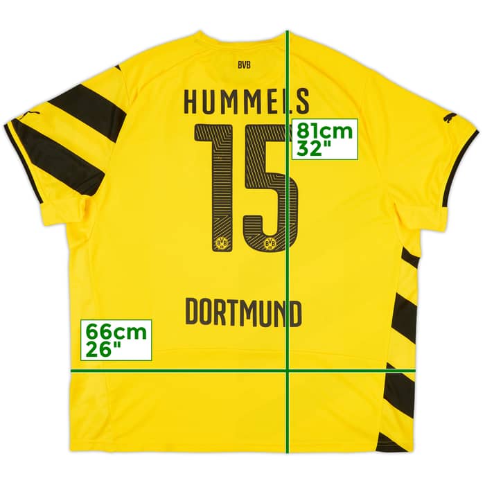 2014-15 Borussia Dortmund Home Shirt Hummels #15 - 6/10 - (3XL)