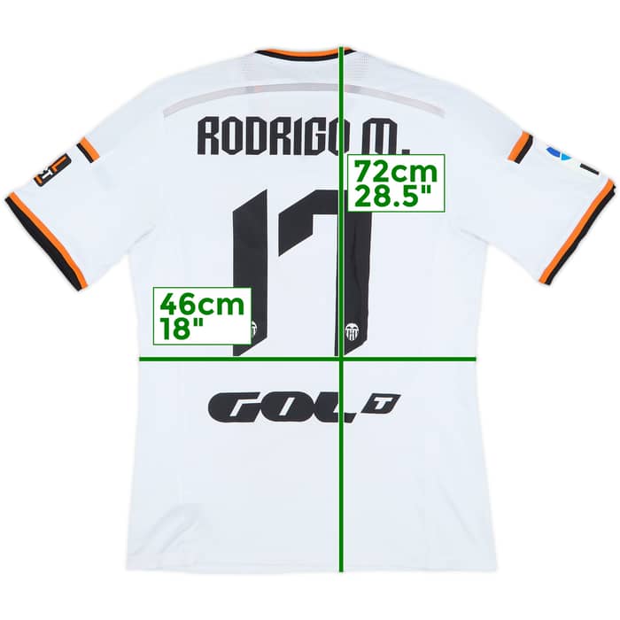 2014-15 Valencia Home Shirt Rodrigo M. #17 - 7/10 - (L)