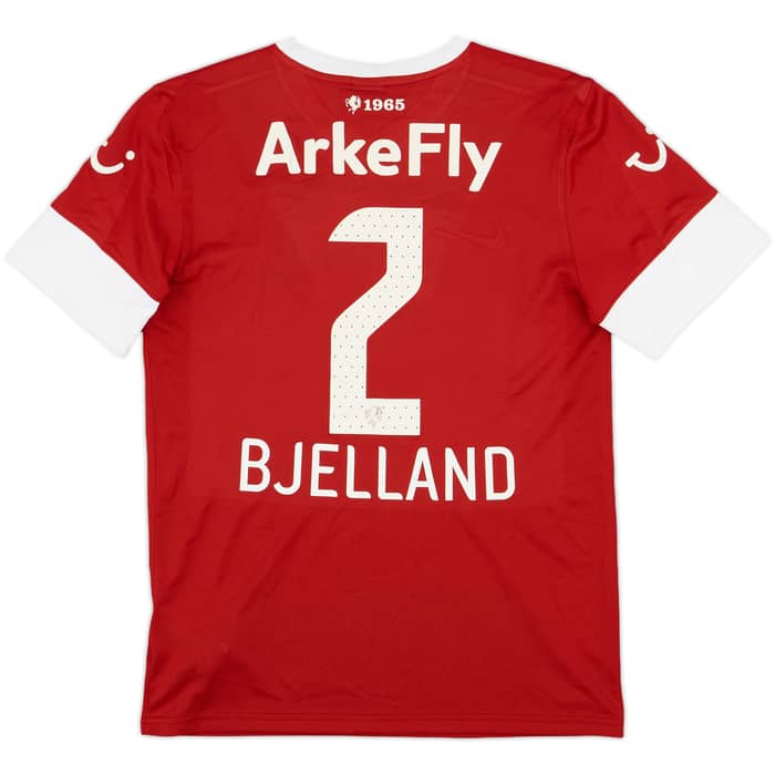 2012-13 FC Twente Home Shirt Bjelland #2 - 7/10 - (M)
