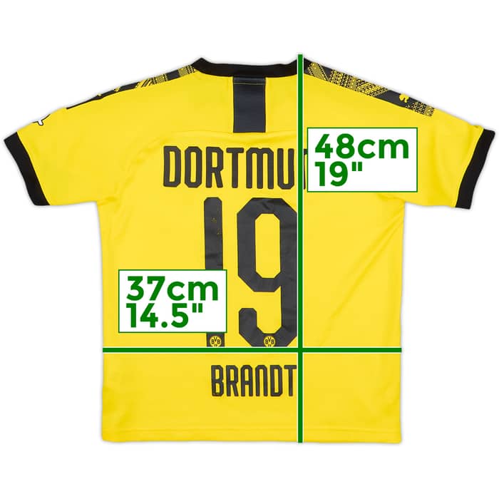 2019-20 Borussia Dortmund Home Shirt Brandt #19 - 7/10 - (M.Boys)