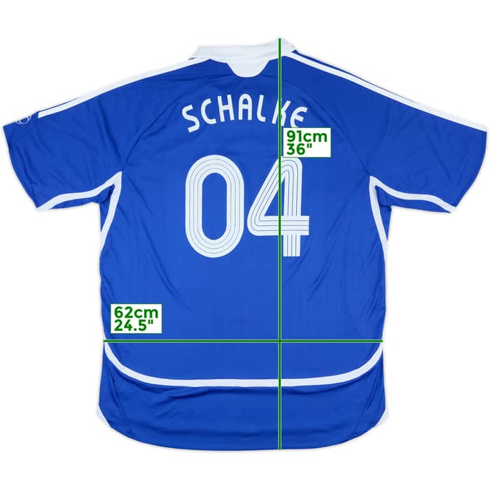 2006-07 Schalke Home Shirt Schalke #04 - 7/10 - (XXL)
