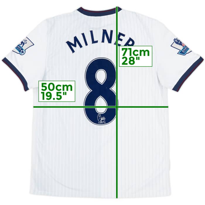 2009-10 Aston Villa Away Shirt Milner #8 - 4/10 - (M)