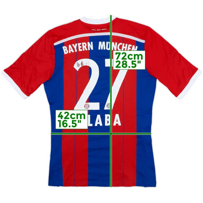 2014-15 Bayern Munich Home Shirt Alaba #27 - 5/10 - (M)