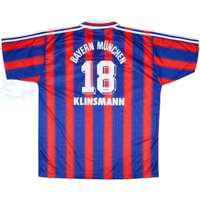 1995-97 Bayern Munich Home Shirt Klinsmann #18 - 9/10 - (XXL)