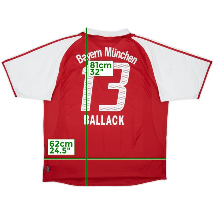 2004-05 Bayern Munich Home Shirt Ballack #13 - 7/10 - (XXL)