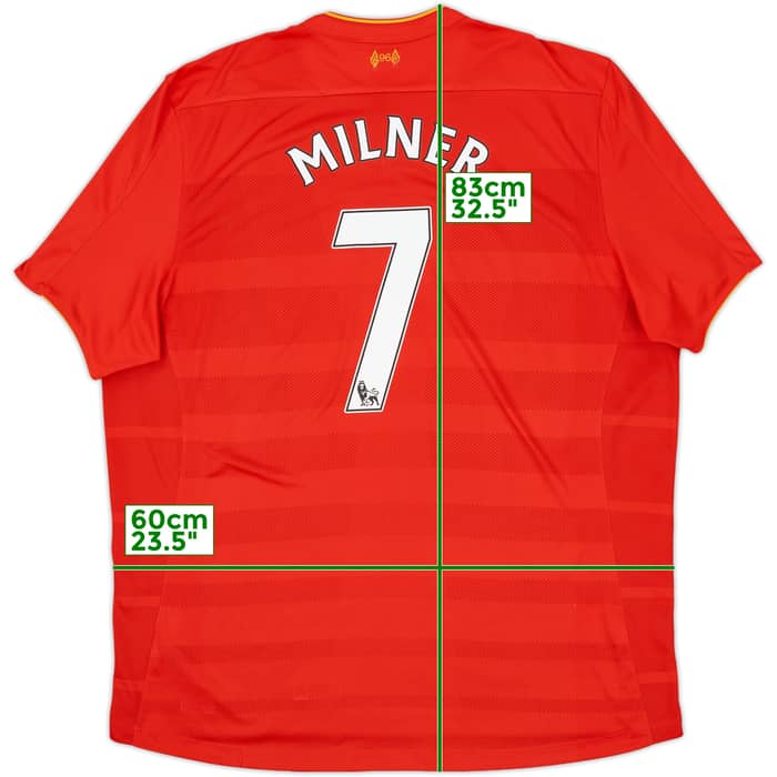 2016-17 Liverpool Home Shirt Milner #7 - 6/10 - (XXL)