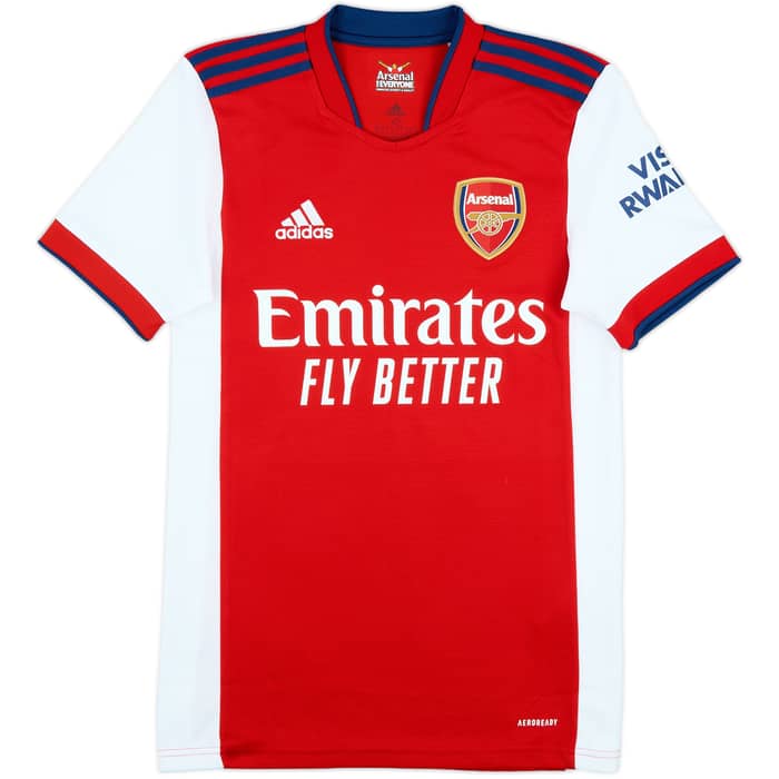 2021-22 Arsenal Home Shirt Saka #7 - 8/10 - (XS)