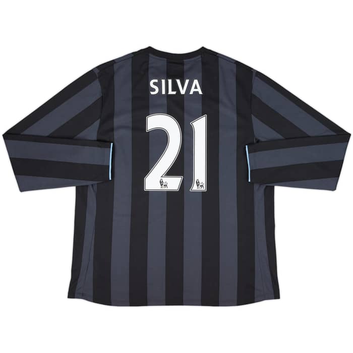 2012-13 Manchester City Third L/S Shirt Silva #21 - 10/10 - (XL)