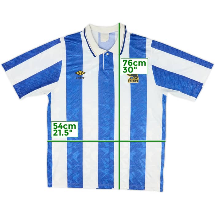 1989-91 Sheffield Wednesday Home Shirt - 7/10 - (L)