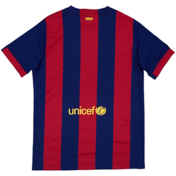 2014-15 Barcelona Home Shirt - 9/10 - (XL.Boys)
