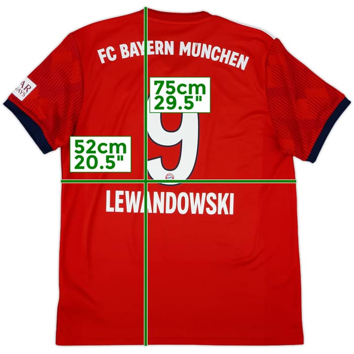 2020-21 Bayern Munich Home Shirt Lewandowski #9 - 9/10 - (M)