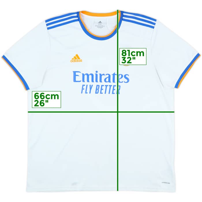 2021-22 Real Madrid Home Shirt Benzema #9 - 9/10 - (XXL)