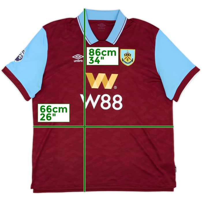 2023-24 Burnley Home Shirt - 8/10 - (3XL)