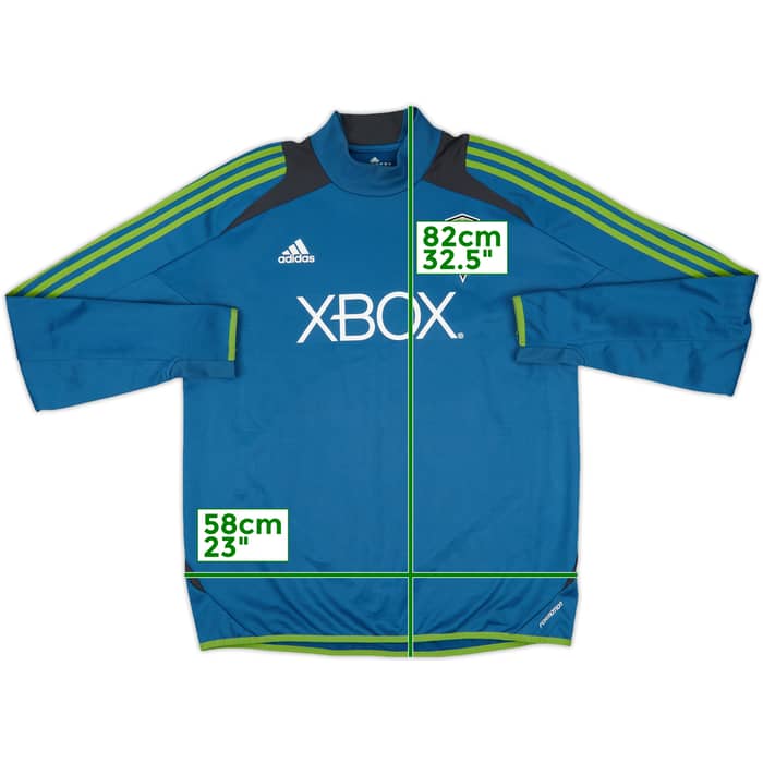 2011-12 Seattle Sounders adidas Drill Top - 8/10 - (M/L)