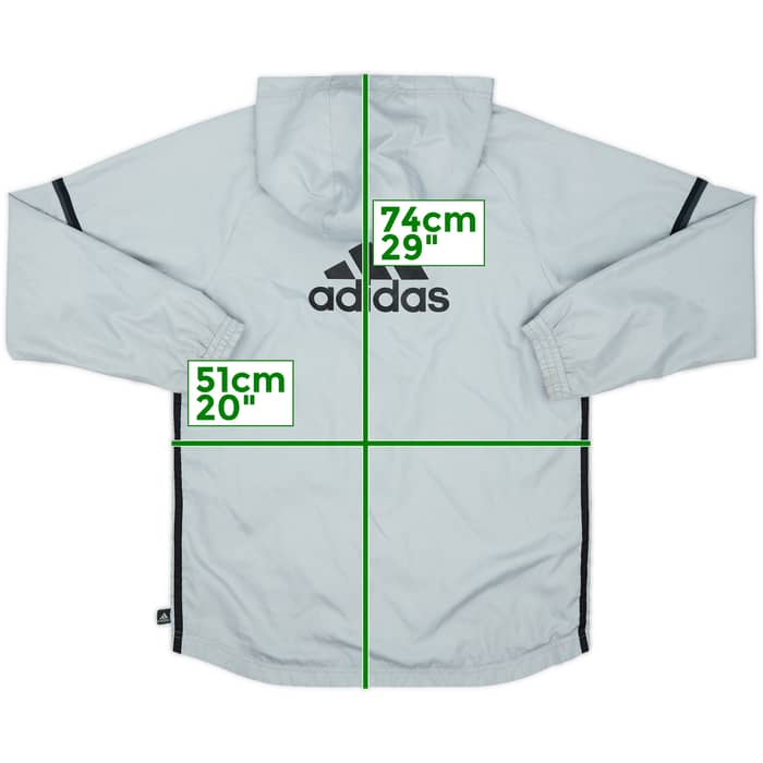 2015-16 Seattle Sounders adidas Hooded Rain Jacket - 8/10 - (L.Boys)