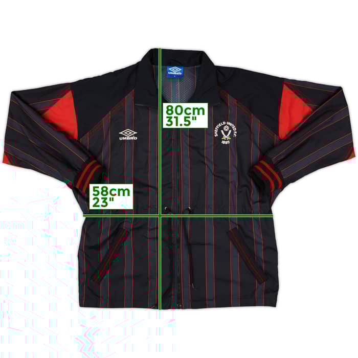 1991-92 Sheffield United Umbro Track Jacket - 8/10 - (M)