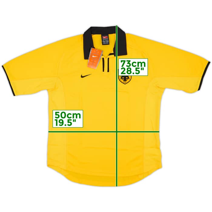 2000-02 AEK Athens Home Shirt (S)