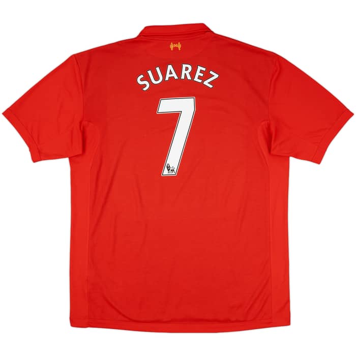 2012-13 Liverpool Home Shirt Suarez #7 - 9/10 - (3XL)