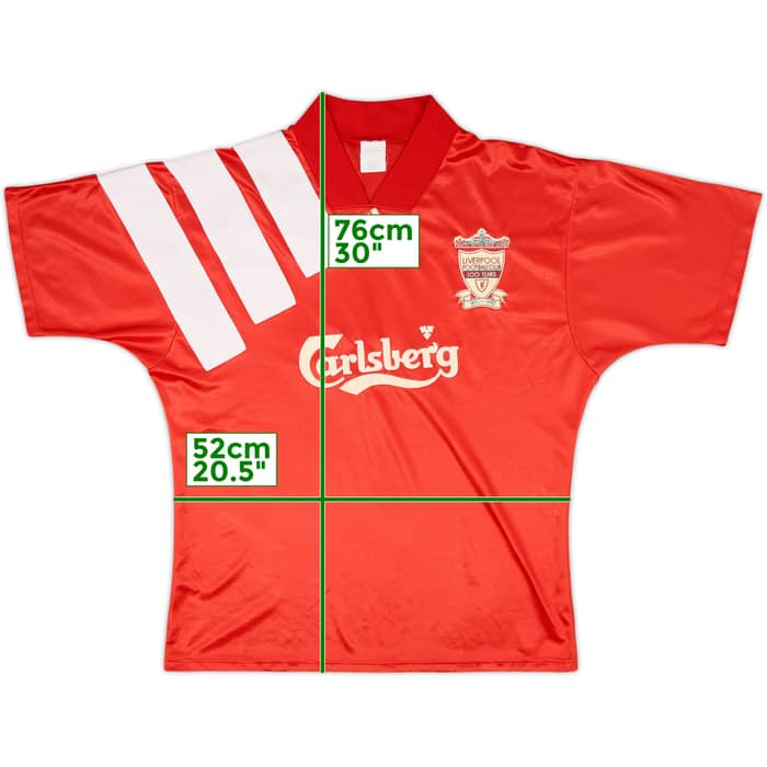 1992-93 Liverpool Centenary Home Shirt - 8/10 - (L/XL)