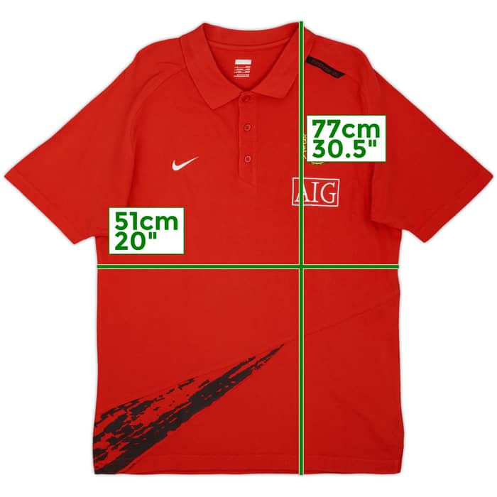2010-11 Manchester United Nike Polo Shirt - 9/10 - (L)