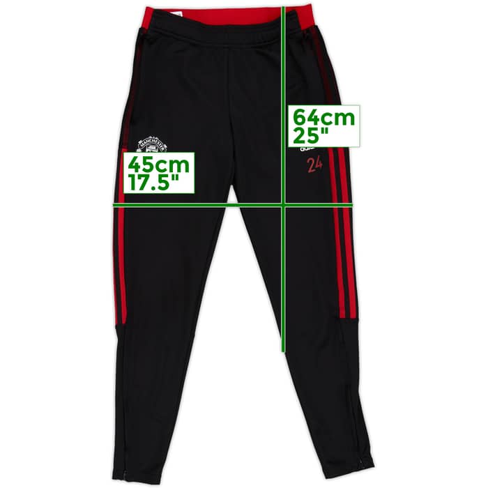 2021-22 Manchester United adidas Player Issue Track Pants/Bottoms #24 - 9/10 - (S)
