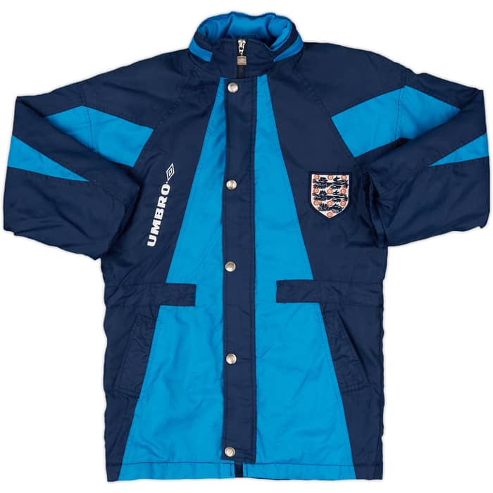 1995-97 England Umbro Bench Coat - 8/10 - (L.Boys)