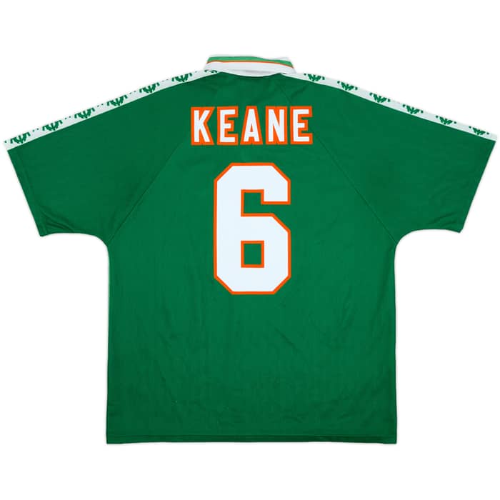 1996-98 Ireland Home Shirt Keane #6 - 8/10 - (XL)