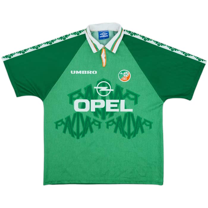 1996-98 Ireland Home Shirt Keane #6 - 8/10 - (XL)