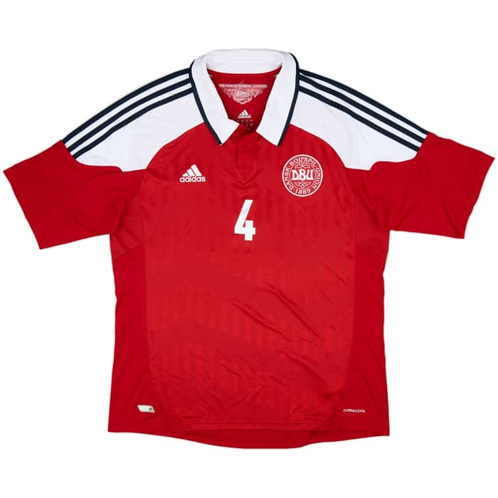 2012-13 Denmark Home Shirt Agger #4 - 7/10 - (L)