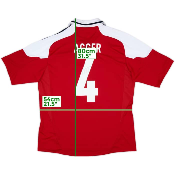 2012-13 Denmark Home Shirt Agger #4 - 7/10 - (L)