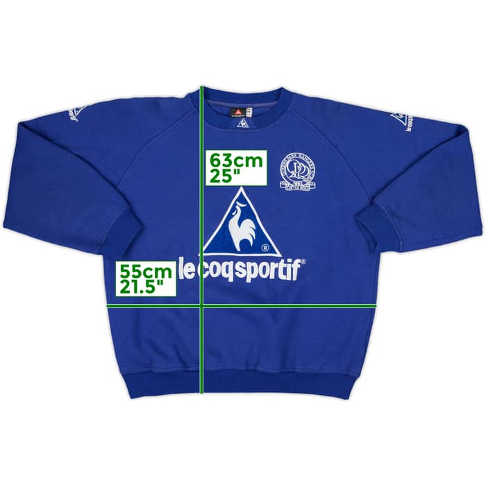2000-01 Queens Park Rangers Le Coq Sportif Sweat Top - 9/10 - (M)