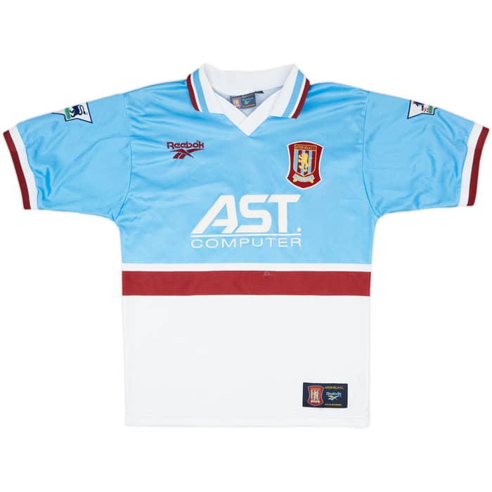 1997-98 Aston Villa Away Shirt Yorke #10 - 7/10 - (S)