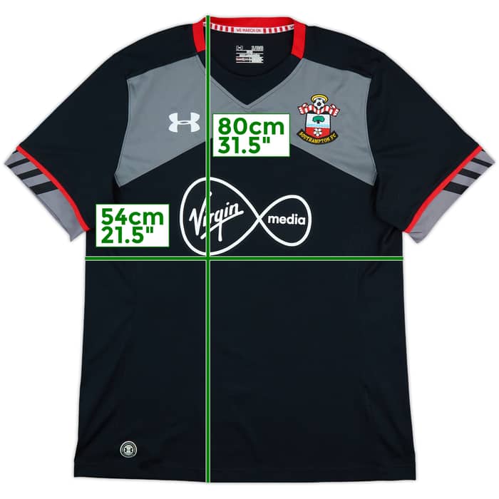 2016-17 Southampton Away Shirt Virgil #17 - 10/10 - (XL)