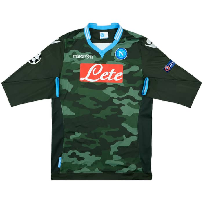 2013-14 Napoli Away L/S Shirt R.Albiol #33 - 4/10 - (XXL)