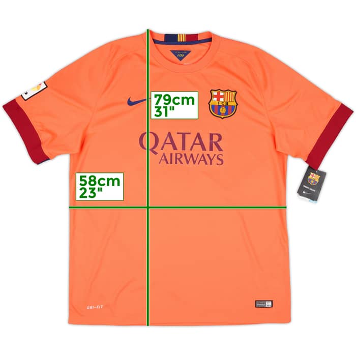 2014-15 Barcelona Away Shirt Messi #10 (XL)