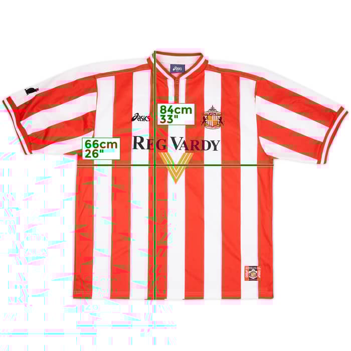 1999-00 Sunderland Home Shirt Quinn #9 - 7/10 - (XXL)