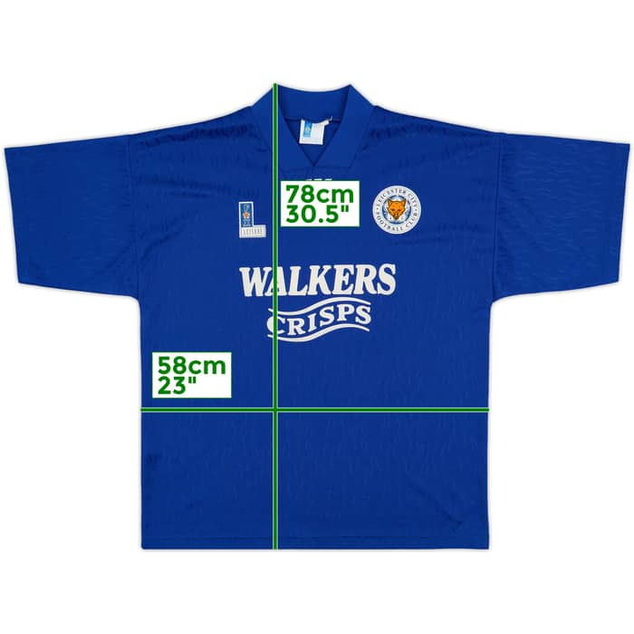 1992-94 Leicester Home Shirt - 8/10 - (L)