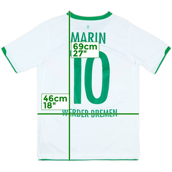2010-11 Werder Bremen Away Shirt Marin #10 - 10/10 - (XL.Boys)