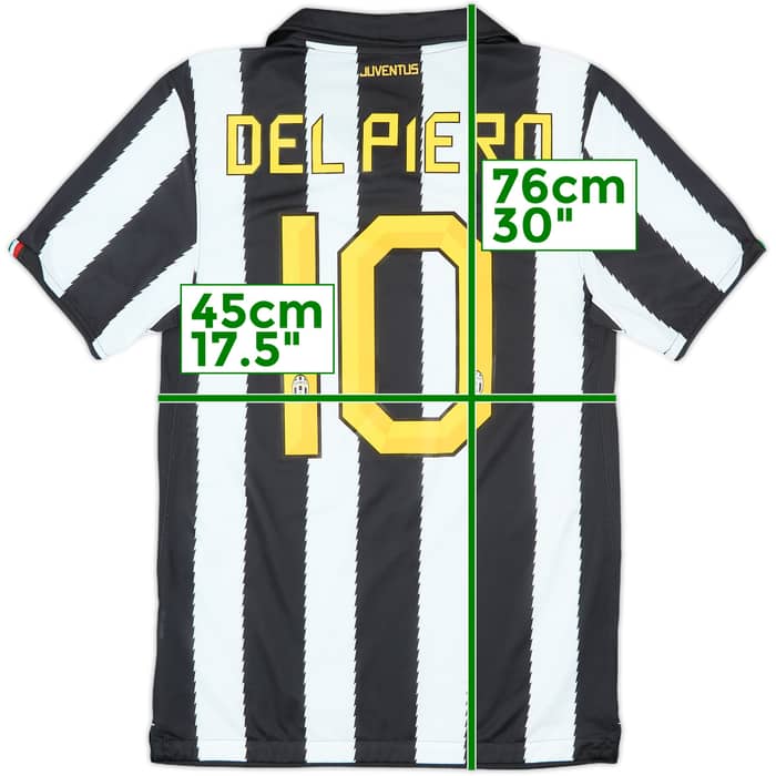 2010-11 Juventus Home Shirt Del Piero #10 - 10/10 - (S)
