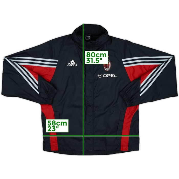 2003-04 AC Milan adidas Hooded Track Jacket - 4/10 - (L)