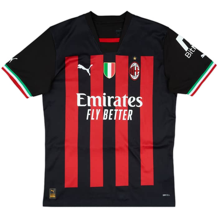 2022-23 AC Milan Home Shirt R.Leao #17 - 7/10 - (M)