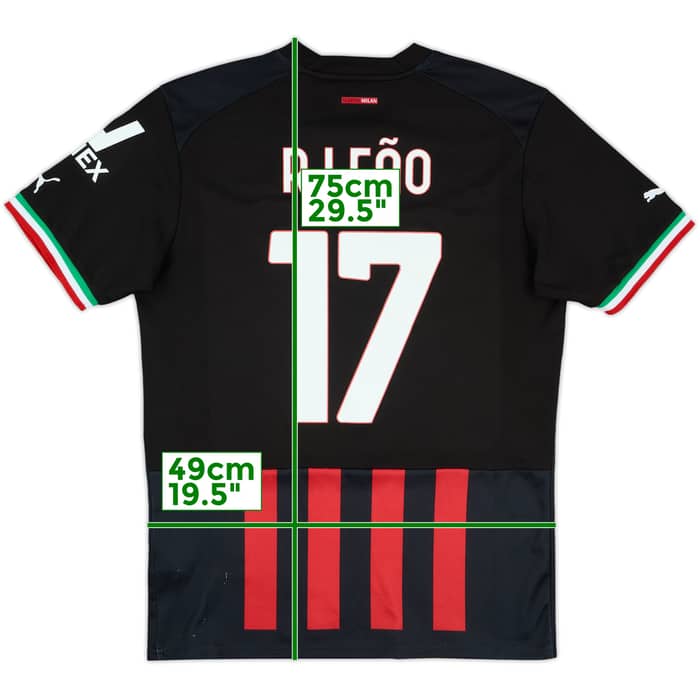 2022-23 AC Milan Home Shirt R.Leao #17 - 7/10 - (M)