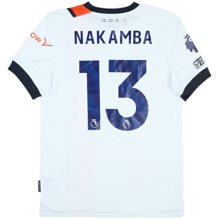 2023-24 Luton Match Issue Away Shirt Nakamba #13