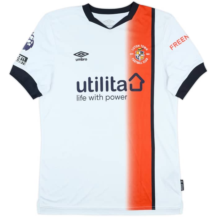 2023-24 Luton Match Issue Away Shirt Nakamba #13