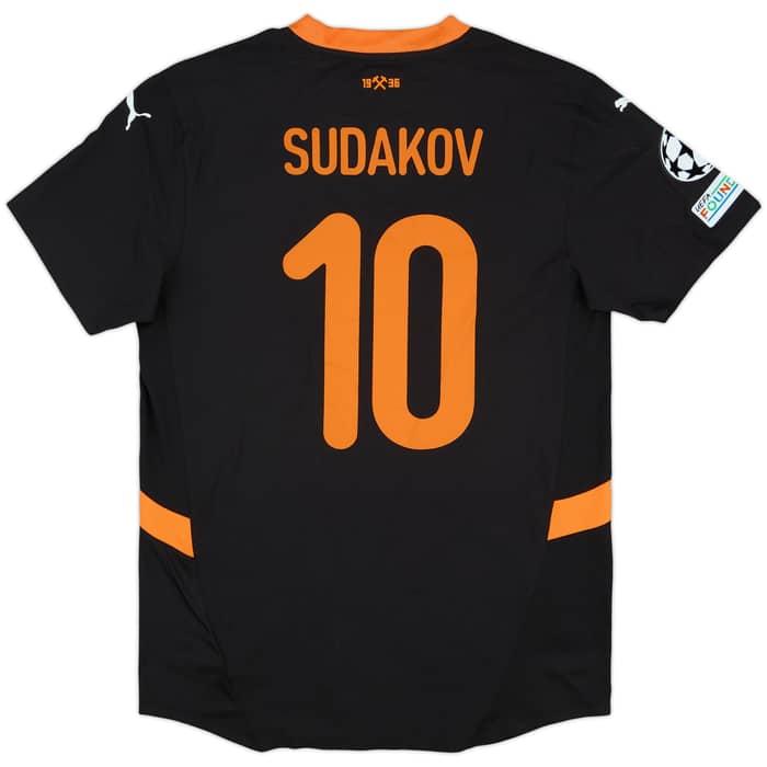 2024-25 Shakhtar Donetsk Match Issue Champions League Away Shirt Sudakov #10
